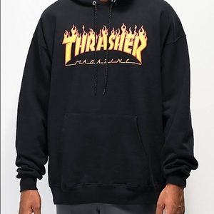 Staple black thrasher hoodie, size L, in great condition!